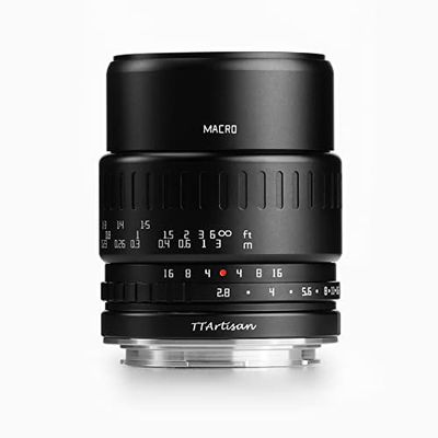 TTArtisan Lente de Cuerpo de Metal de 40 mm F/2.8 Compatible con Soporte APS-C L (Macro) - Negro