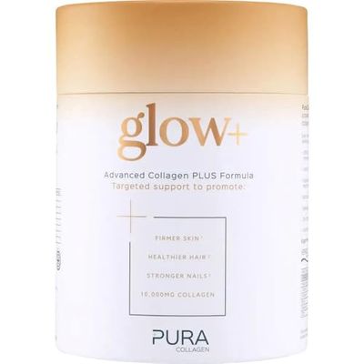 Pura Collagen Glow+ Unflavoured Bovine Collagen Peptide Powder - 284g / 28 Servings