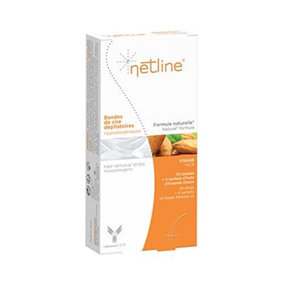 Netline Strisce Depilatorie Ipoallergeniche Volo, Taglia L 38/40, 250 ml