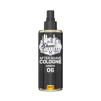 The Shave Factory Aftershave Cologne for Men – Adriatic 150ml – Fresh, Refreshing, and Warm – Long-Lasting Citrus and Woody Fragrance – Soothes Irritation, Refreshes the Skin