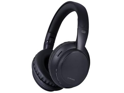 Trevi DJ 12E35 BT Wireless Headphone 5.4, 12 Hours Playback, Wireless Stereo HiFi Over Ear with Microphone and Controls on the Head, Foldable and Lightweight, Ideal for Travel, Office, Phone and PC