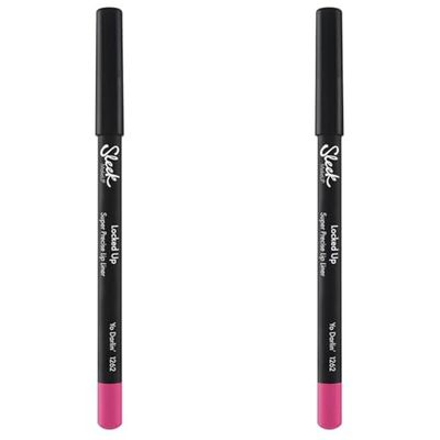 Sleek MakeUP Locked Up Super Precise Lip Liner, Long Lasting, Super Pigmented, Yo Darlin' (Pink) 1.8g (Pack of 2)