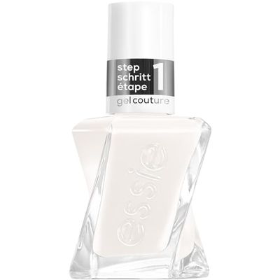 essie Vernis à Ongles Longue Durée Finition Brillante Manucure sans UV Gel Couture 136 first fitting Blanc 1 x 13.5ml