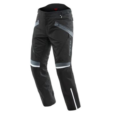Dainese - Tempest 3 D-Dry Pants, Pantaloni da Uomo Moto Touring, Membrana Impermeabile, Interno Termico Removibile, Protetezioni sulle Ginocchia, Nero/Nero/Ebano, 44