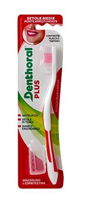 Denthoral Brosse à dents Plus avec couvre-tête – 21 g