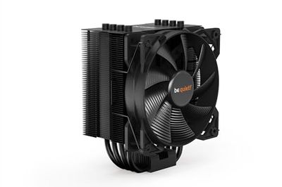 be quiet! Pure Rock - Ventilador de CPU TDP de 150 W en Aluminio Cepillado con tecnología HDT, Negro