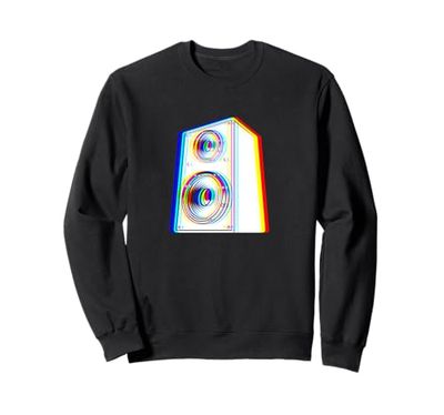 EDM Music Trippy Retro Altavoz Vaporwave Techno Rave Party Sudadera