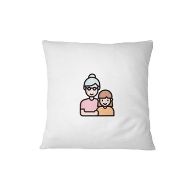 Bona Basics, Decoratieve kussenhoes, Huisdecoratie, voor bank, cafetaria, Afmeting: 45X45 cm, Kleur: Wit