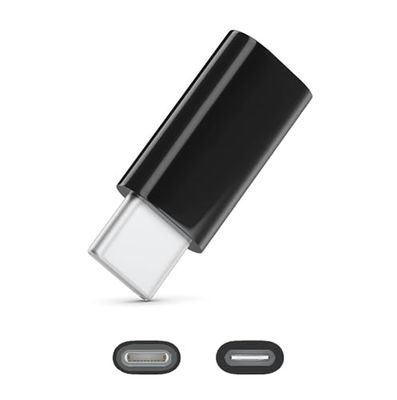 Adaptador Light-Ning a USB C, Carga rápida PD 20W, Adaptador Hembra Tipo Light-Ning a Tipo C Macho (para iPhone 15 Series), Compatible con Apple Series