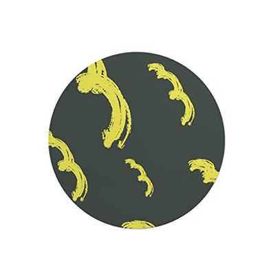 Questo Casa, Ronde digitaal bedrukte muismat, antislip onderkant, voor kantoor en thuis, diameter: 22 cm