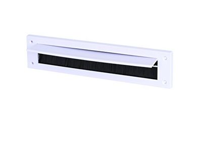 STORMGUARD 06SR0160000W Capa interna para caixa de correio com escovas e aba, PVC branco