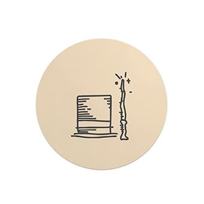 Questo Casa, Stampa Digitale Tondo Tappetino per Mouse, Base Antiscivolo, per Ufficio e Casa, Diametro: 22 Cm