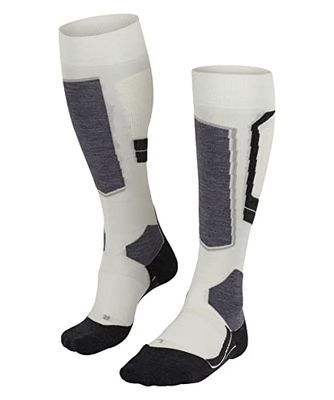 FALKE Sk4 Advanced W Kh Lana Filo Funzionale Caldi Sottili, Calzini da sci Donna, Bianco Off-White 2040-O, 41-42