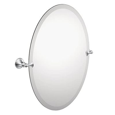 Moen DN2692CH Glenshire 26 x 22-Inch Frameless Pivoting Bathroom Tilting Mirror, Chrome