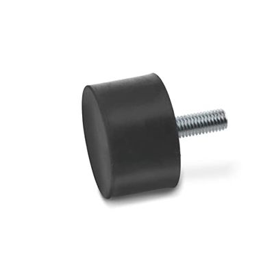 Ganter Normelemente | Aanslagbuffer - GN 352-125-75-M16-S-55 | Met schroef | natuurlijk rubber | 1 stuk