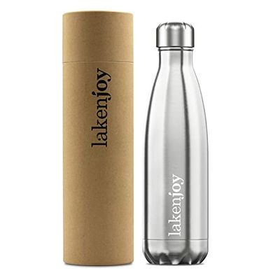Termo acero LakenJoy 0,5 L. plata