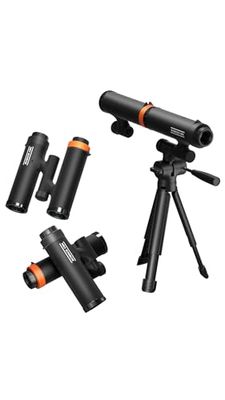 ScienceCan 1601052023de0001 - Explorador Natural 3 en 1, a Partir de 6 años (2 monoculares, 1 trípode, 1 Soporte para Smartphone)