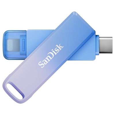 SanDisk Creator Phone Drive 256 GB (For iPhone, iPad, PC & Mac, Lightning & USB Type-C Connectors, up to 90 MB/s transfer, Automatic Backup, Password Protection, 3 Month Adobe Lightroom included)