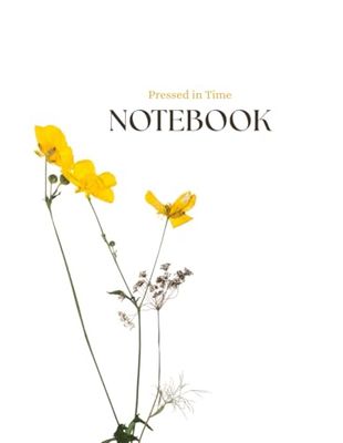 Pressed Flower Notebook: Vintage Botanical Journal | Aesthetic Lined Writing Notebook