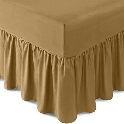 Gaveno Cavalia Percale Valance-lakan Dubbel 35.5 x 7.5 x 5.5 cm Mocka
