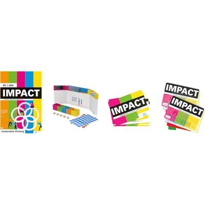 Playroom Impact Flip Starter Set - Kit da workshop di pensiero sostenibile con schede SDG, schede di moderazione e set GECKO - Certificato FSC® - lingua inglese