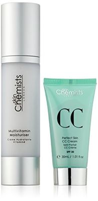 skinChemists Perfect Skin CC Medium Cream with SPF 30 and Vitamin Moisturizer, 40 Gram