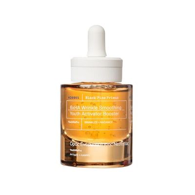 Korre svart ananas primus 6-vägs hyaluron booster för rynkutjämning, anti-aging serum för ungdomlig hud, silikon och parabenfri, vegansk, 30 ml