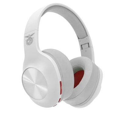 Hama |Auriculares inalámbricos Calypso con Bluetooth® Benfica (Auriculares supraaurales con 60h de música, Cascos con Diadema Acolchada, Plegables, Control de Volumen) Blanco