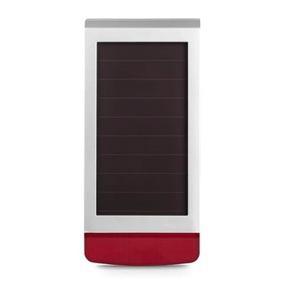 Homematic IP Smart Home 153208A0 - sereia sem fios com painel solar e função de aplicação, sereia sem fios com painel solar, alerta audiível, visível e mensagem push, 153208A0