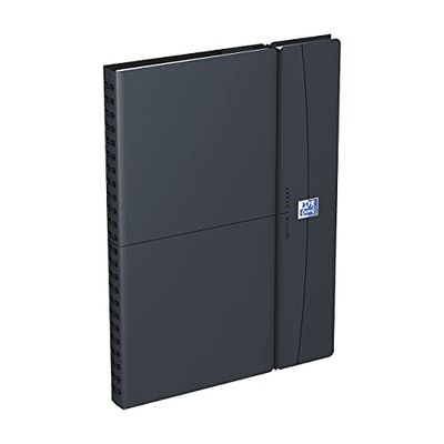 Schoolagenda 2024-2025, Oxford Office, weekoverzicht, spiraalbinding, 15 x 21 cm, grijs/zwart Frans