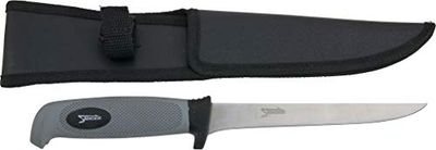Saeger 10IT4039507180522IT10 Coltello per Sfilettare, Lunghezza Complessiva 28 cm, Lunghezza Lama 15,5 cm, Inossidabile, con Manico Antiscivolo e Fodero