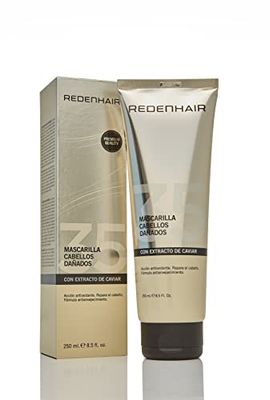 Redenhair - Maschera per Capelli Danneggiati - Ripara, Nutre Intensamente e Reidrata i Capelli Molto Danneggiati - Maschera per capelli con un Alto Contenuto di Caviale Idrosolubile - 250 ml