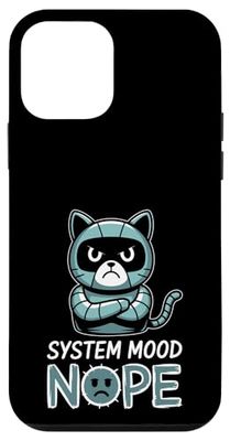 Divertente ingegnere robotico design con robot scontroso Cat Nope Custodia per iPhone 12 mini