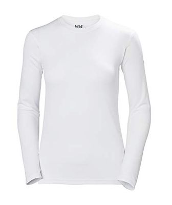 Helly Hansen Femme T-Shirt À Manches Longues HH Tech Crew, M, Blanc