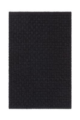 Jotex Tapis de Bain en Polyester, Noir, 80 x 120 cm