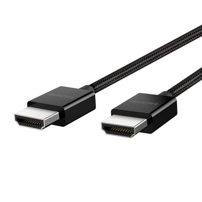 Belkin Ultra HD (2018), Cabo HDMI de alta velocidade, 2 m, suporta 4K/120 Hz e 8K/60 Hz, compatível com Dolby Vision/HDR 10, transferências de 48 Gbps
