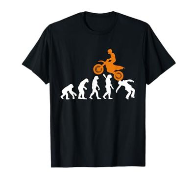 Motero Motociclista Motocross Supercross Enduro Evolución Camiseta