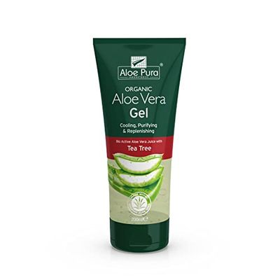 Aloe Pura Aloe Vera Gel Corpo con Tea Tree, 200 ml