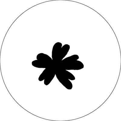Bonateks, Runt digitalt tryckt musmatta, halkfri undersida, för kontor och hem, diameter: 22 cm