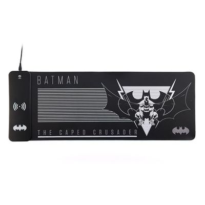 DC Comics Batman XL RGB Gaming-muismat met 15 W draadloze oplader | aanpasbare led, antislip, waterafstotend
