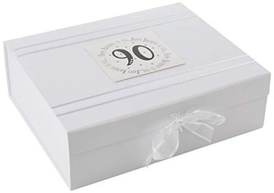 White Cotton Cards MTGA90X Grande boîte à souvenirs Happy Birthday to You, 90