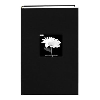 Stof Frame Cover Fotoalbum 300 Zakken Hold 4x6 Foto's, Diep Zwart