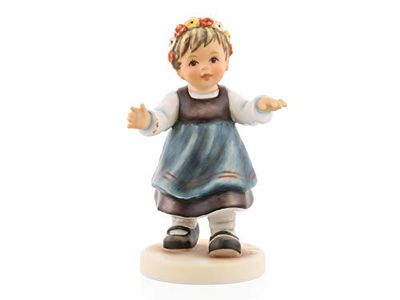 M.I.Hummel Hum 2434-Lindentanz figurki dziewczęce, ceramiczne, wielokolorowe, jeden rozmiar