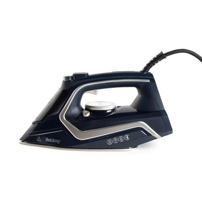 Beldray BEL01980 2600-Watt Iron – Non-Stick Ceramic Soleplate, Variable Temperature/Steam Control, Self-Clean Function, 280ml Water Tank, 140G/Min Steam Shot, Anti-Calc Function, 2.5m Power Cord