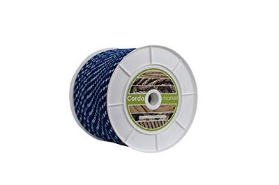 Cordamarket Skota 6 mm, uniseks touw, volwassenen, blauw/wit, 6 mm tot 200 m