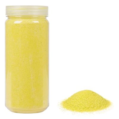 Heku 30330-10: Decorative Coloured Sand Yellow, 750g, in resealable tin