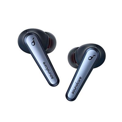 soundcore Liberty Air 2 Pro Auriculares Bluetooth, cancelación Activa de Ruido, tecnología PureNote, LDAC, 6 micrófonos, batería de 26 Horas, Bluetooth 5, Carga inalámbrica (Azul Zafiro)
