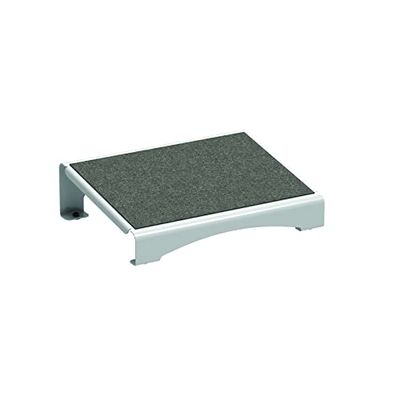 MAUL Repose-Pieds MAULflair, Repose-Pieds Ergonomique pour une Meilleure Position Assise, en Métal Solide Revêtement de Feutre, Pieds Antidérapants, pour la Maison et le Bureau, Blanc