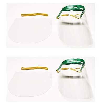 Two Bubbles - Transparante gezichtsbescherming, gezichtsbescherming, gezichtsbescherming (2 stuks)