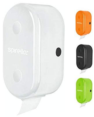 Spirella Porte-Rouleau de Papier Toilette + Porte-Rouleau de Rechange « Cube » à Coller ou à percer, Blanc